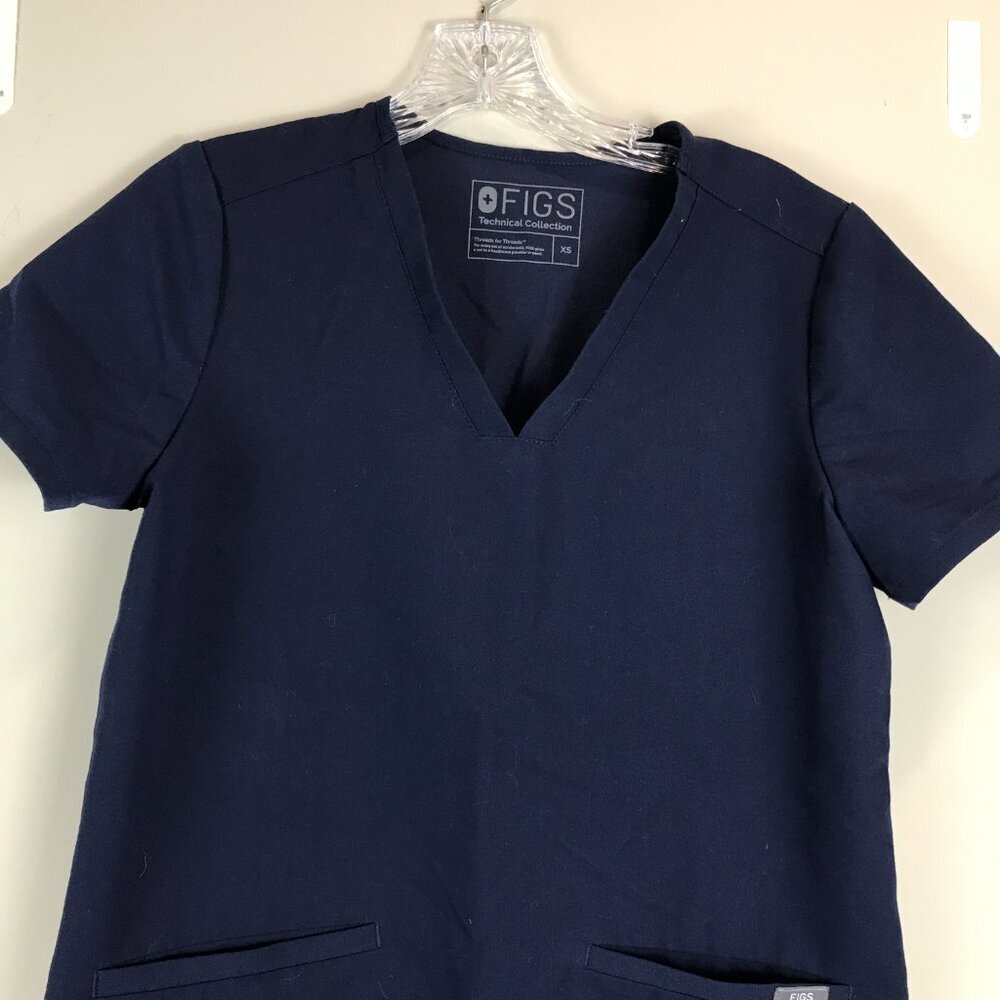 Women's Figs Technical Scrubs, Navy Size XS